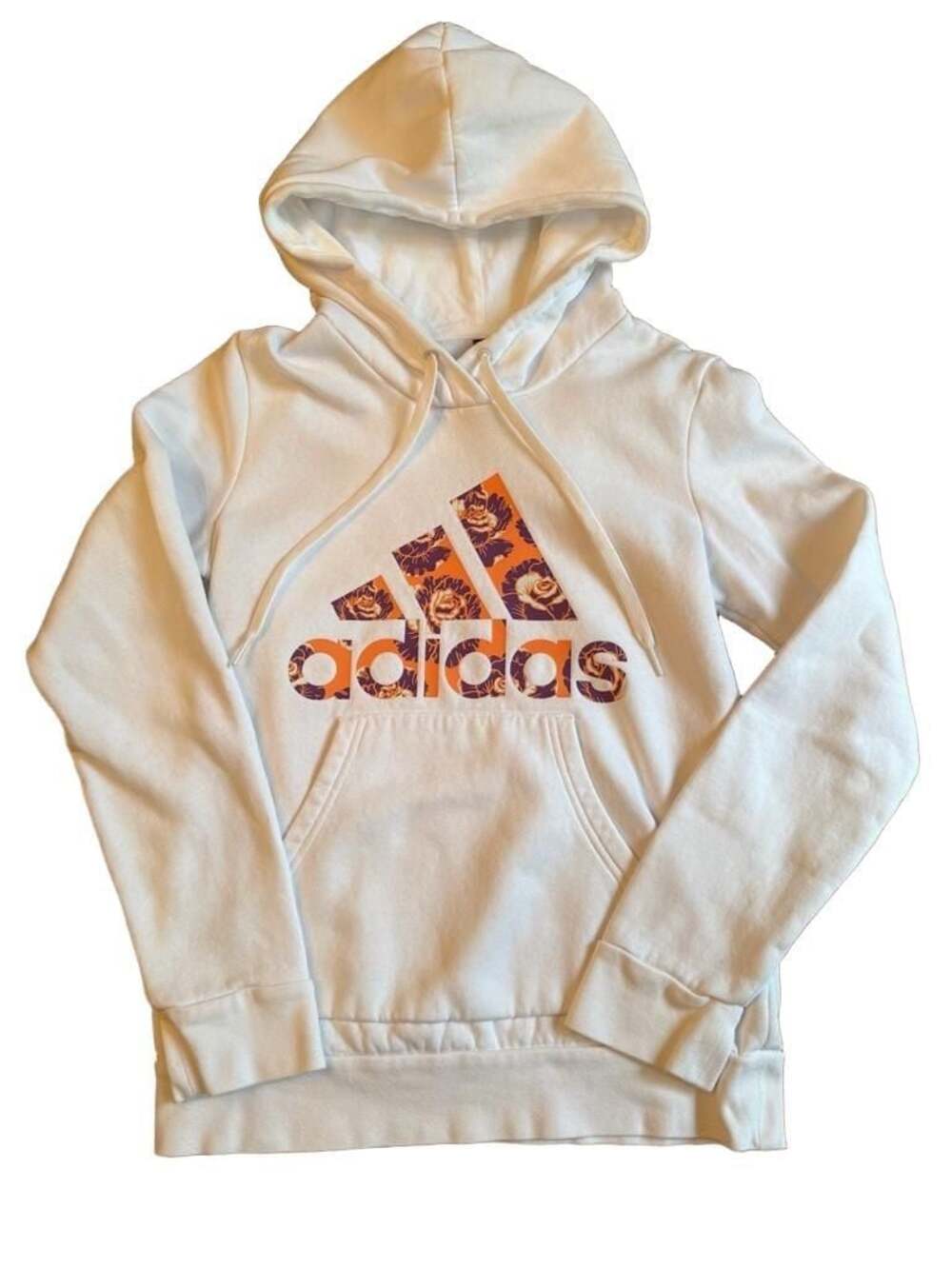 Women's adidas Floral Print Fleece Hoodie h1297